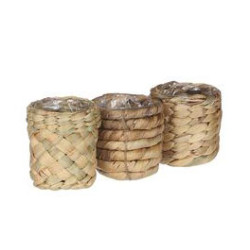 Pot albury marron.cl h7 d7 de Edelman - deco maison et noël dans Caches pots- jardinieres- paniers en Rotin