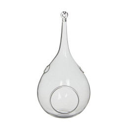 Verre deco goutte transparent h24 d12 de Edelman - deco maison et noël dans Coups de coeur
