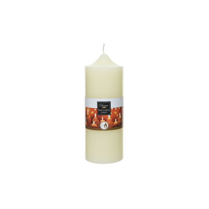 /Bougie de cire eglise h20 décoration de noël de Kaemingk - deco de la maison dans 🕯️ Bougies et encens