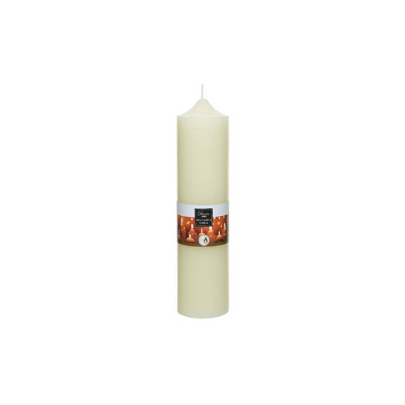 /Bougie de cire eglise dia7.5 h20 deco noël de Kaemingk - deco de la maison dans 🕯️ Bougies et encens