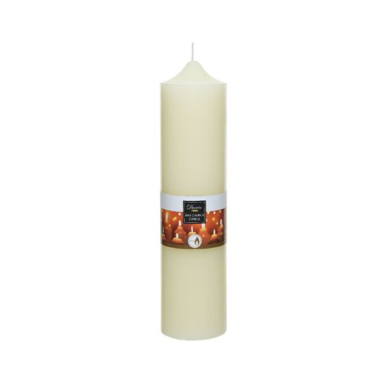 Bougie de cire eglise dia7.5 h30 deco noël de Kaemingk - deco de la maison dans 🕯️ Bougies et encens