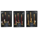 Bougie sur clip champagne pail. d4.3 h4.8 x3 de Kaemingk - deco de la maison dans 🕯️ Bougies et encens