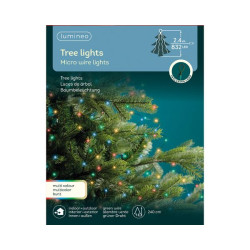 /Chute sapin 832l vert/multi 240cm de Kaemingk - deco de la maison dans 💡Guirlande et déco électrique