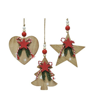 /Figurine a/susp perle naturel/couleur h23 de Kaemingk - deco de la maison dans 🎄Déco de sapin