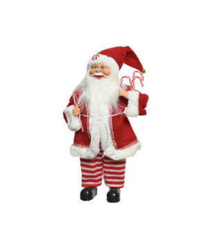/Pere noel a/sucre orge rouge/couleur h45 de Kaemingk - deco de la maison dans 🎅Figurine de Noël
