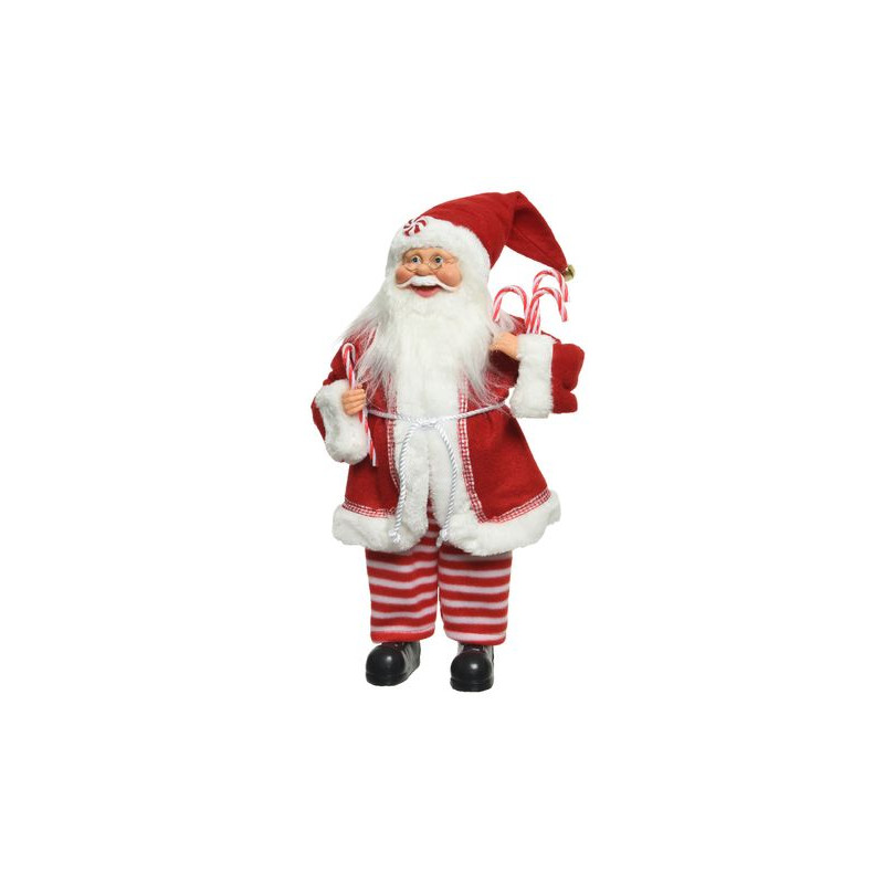 /Pere noel a/sucre orge rouge/couleur h45 de Kaemingk - deco de la maison dans 🎅Figurine de Noël