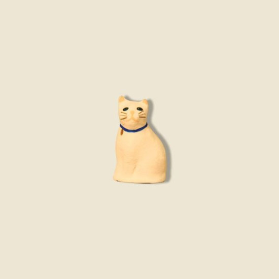 Chat assis 6cm de Santons de Provence Fouque dans ⛲Santons de Provence