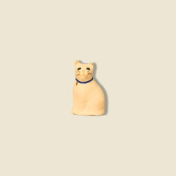 Chat assis 6cm de Santons de Provence Fouque dans ⛲Santons de Provence