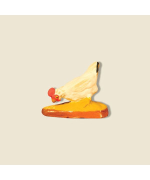 Poule qui picore 6cm de Santons de Provence Fouque dans ⛲Santons de Provence