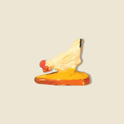 Poule qui picore 6cm de Santons de Provence Fouque dans ⛲Santons de Provence