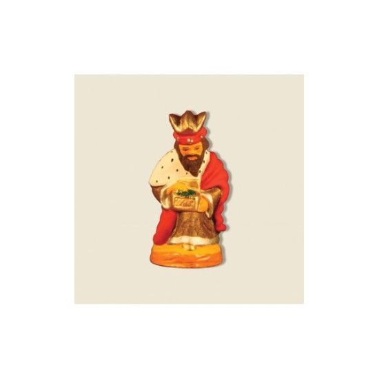 Roi a genoux baltazar 6cm de Santons de Provence Fouque dans ⛲Santons de Provence