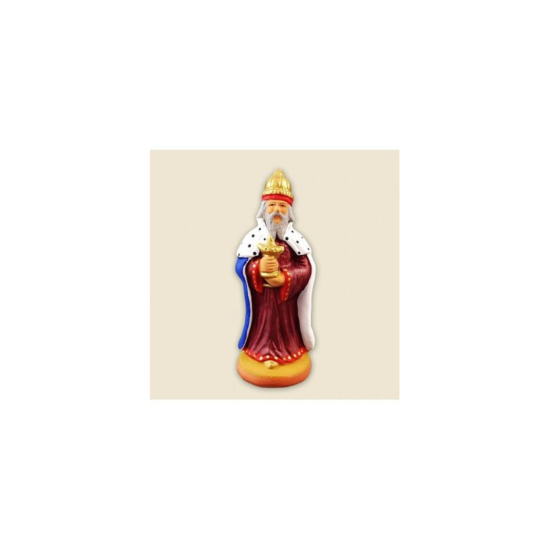 Roi droit melchior 6cm de Santons de Provence Fouque dans ⛲Santons de Provence