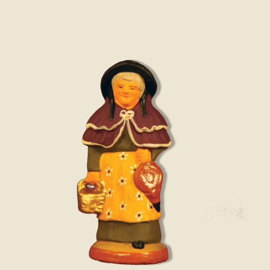 Dame chaufferette 6cm de Santons de Provence Fouque dans ⛲Santons de Provence