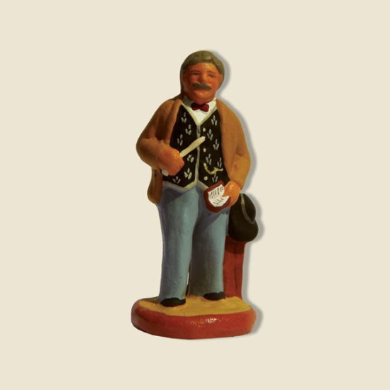 Maitre d'ecole 6cm de Santons de Provence Fouque dans ⛲Santons de Provence