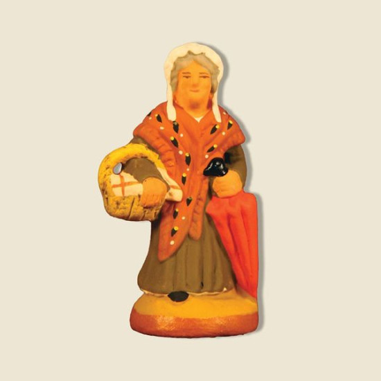 Margarido avec parapluie 6cm de Santons de Provence Fouque dans ⛲Santons de Provence