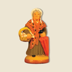 Margarido avec parapluie 6cm de Santons de Provence Fouque dans ⛲Santons de Provence
