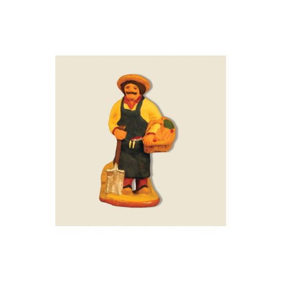 Michel lys. le jardinier 6cm de Santons de Provence Fouque dans ⛲Santons de Provence