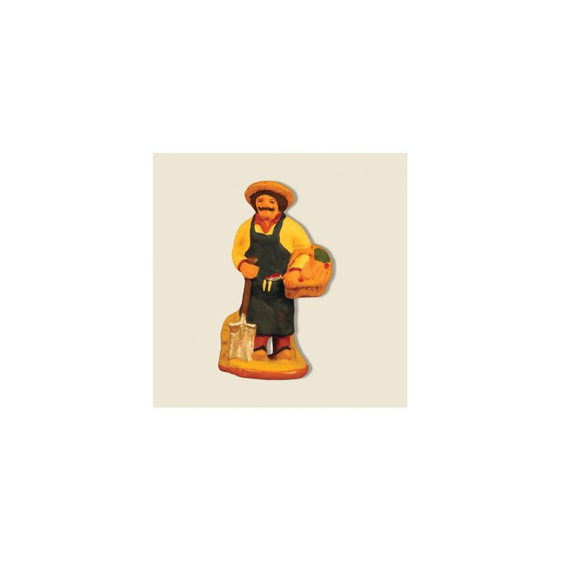 Michel lys. le jardinier 6cm de Santons de Provence Fouque dans ⛲Santons de Provence