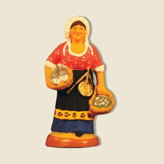 Poissonniere 6cm de Santons de Provence Fouque dans ⛲Santons de Provence