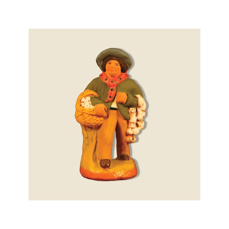Porteur d'ail 6cm de Santons de Provence Fouque dans ⛲Santons de Provence
