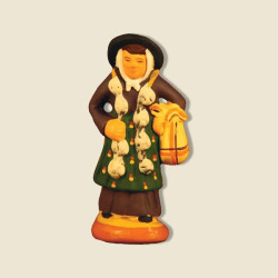 Porteuse d'ail 6cm de Santons de Provence Fouque dans ⛲Santons de Provence