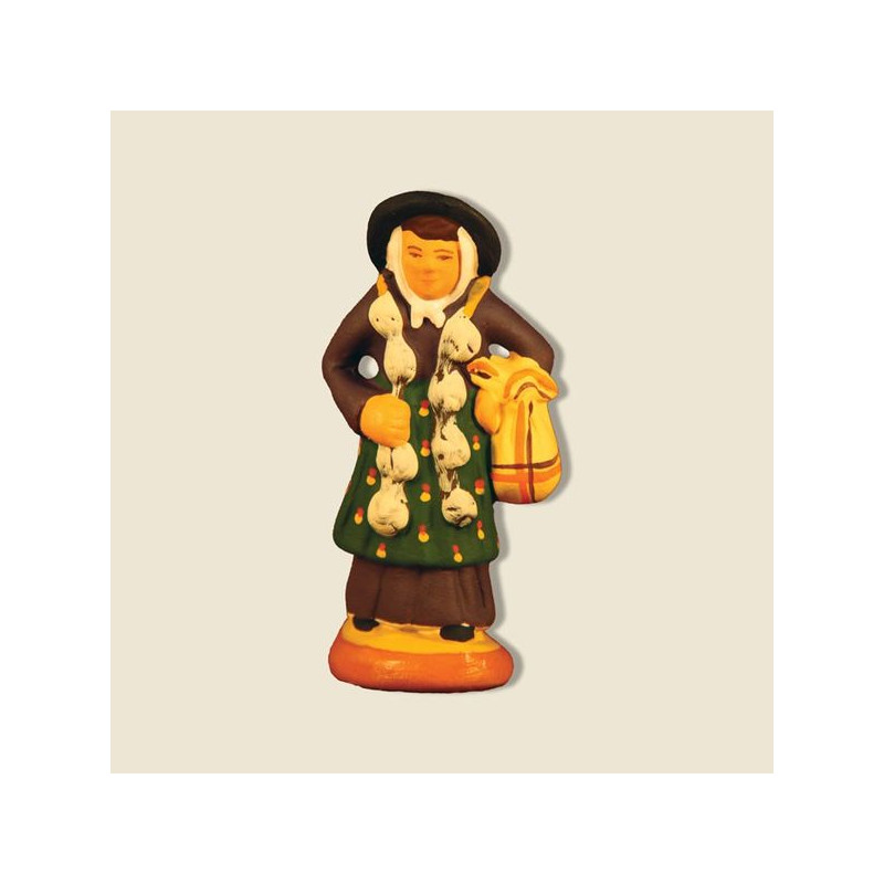 Porteuse d'ail 6cm de Santons de Provence Fouque dans ⛲Santons de Provence