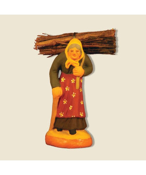 Porteuse de bois 6cm de Santons de Provence Fouque dans ⛲Santons de Provence