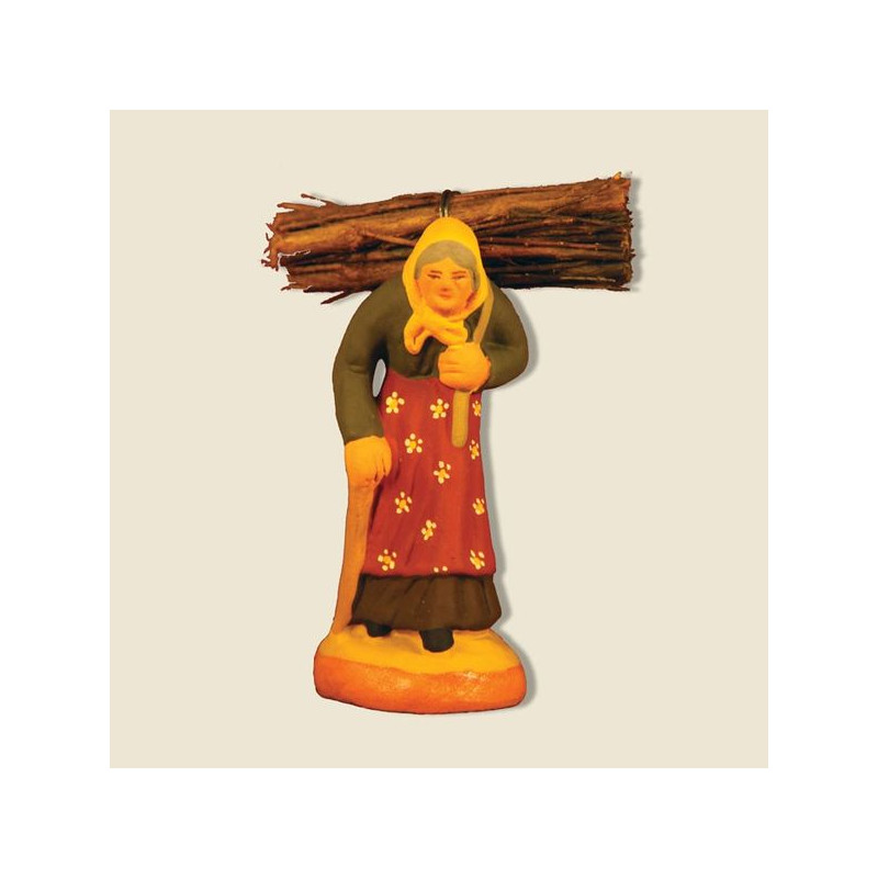 Porteuse de bois 6cm de Santons de Provence Fouque dans ⛲Santons de Provence