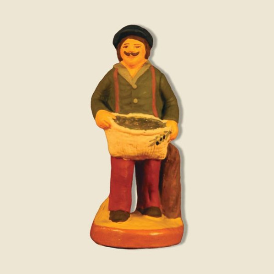 Ramasseur d'olives 6cm de Santons de Provence Fouque dans ⛲Santons de Provence