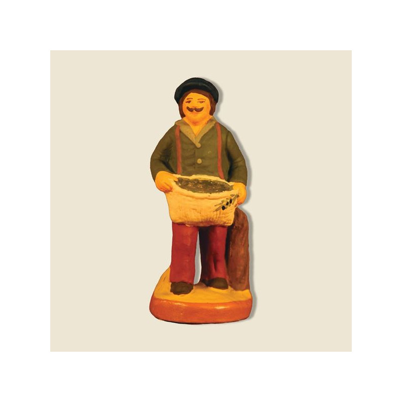 Ramasseur d'olives 6cm de Santons de Provence Fouque dans ⛲Santons de Provence