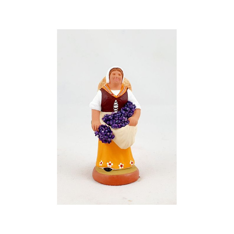 Ramasseuse de lavande 6cm de Santons de Provence Fouque dans ⛲Santons de Provence