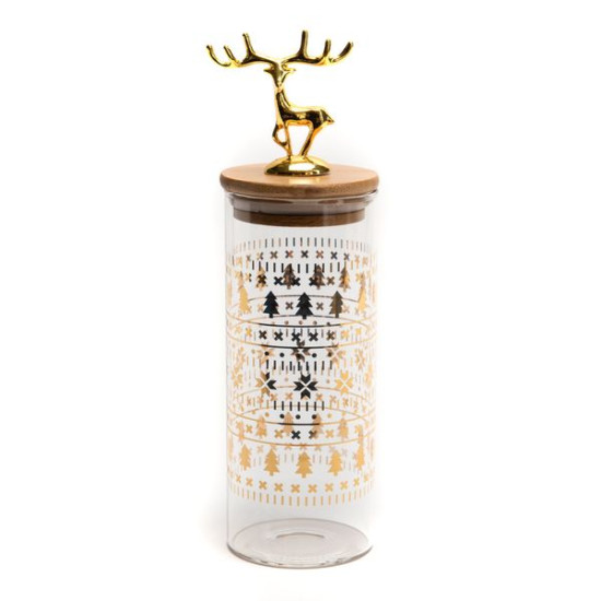 Bonbonniere cerf or h23 de Amadeus- Déco et accessoires dans Boites
