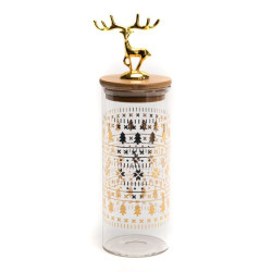 Bonbonniere cerf or h23 de Amadeus- Déco et accessoires dans Boites