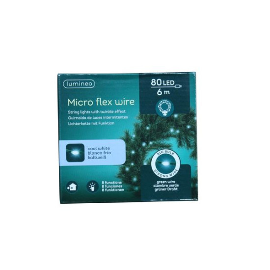 Micro led 6m vert/blanc froid de Luminéo et Décoris - produits de décoration dans 💡Guirlande et déco électrique