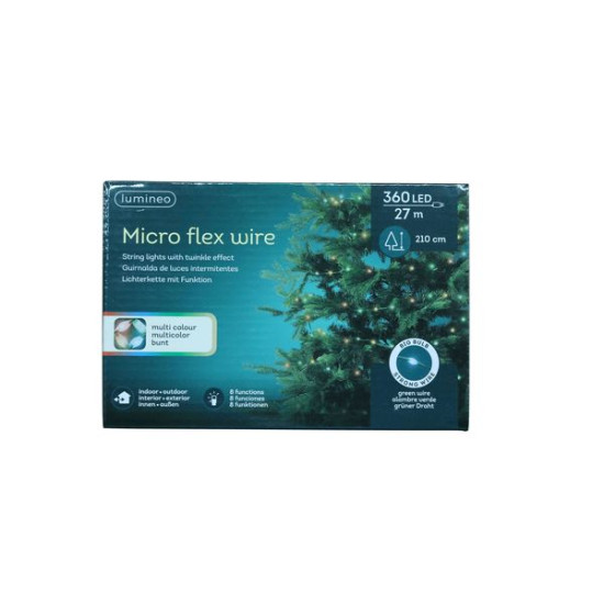 Micro led 27m vert/multi de Luminéo et Décoris - produits de décoration dans 💡Guirlande et déco électrique