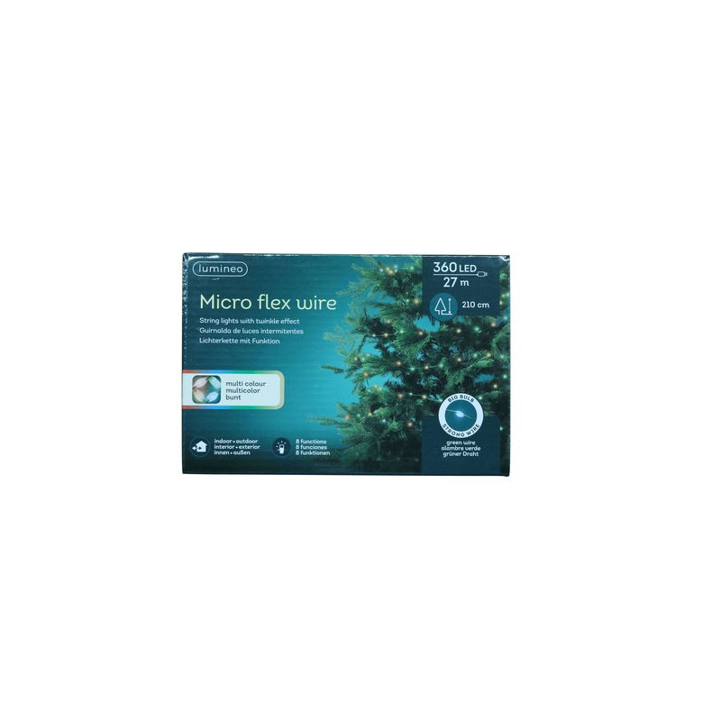 Micro led 27m vert/multi de Luminéo et Décoris - produits de décoration dans 💡Guirlande et déco électrique