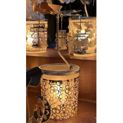 PHOTOPHORE HAPPY BIRTHDAY de Hellmann versand - décoration en verre dans Photophore