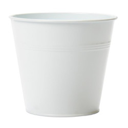 Cache pot d7.5 h6.5 cm metal blanc mat cyrielle de Pot et Deco - poterie céramique de qualité dans Cache-pot et pot déco
