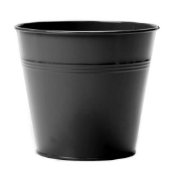 CACHE POT D20 H18 METAL NOIR de Pot et Deco - poterie céramique de qualité dans Produits désactivés