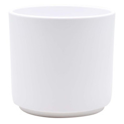 Cache-pot d13 h12.5cm ceramique mat blanc gulia de Pot et Deco - poterie céramique de qualité dans Cache-pot et pot déco