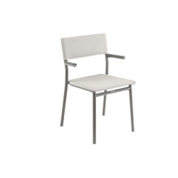 Fauteuil oron batyline duo galet/titane de Lafuma - transat dans 💺 Fauteuil pour l'exterieur