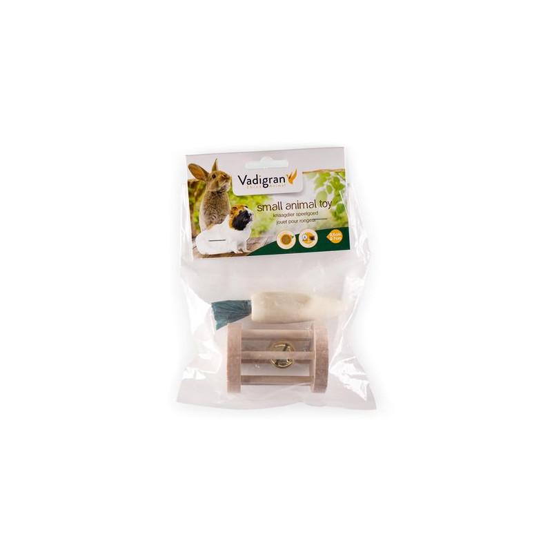 Jouet rongeur bois carotte 9.5cm rouleau 7cm de Savic- Produits pour animaux de compagnie dans Accessoires pour rongeurs