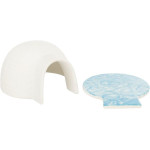 Igloo+coussin réfrig rongeur 13x9x15cm blanc de Trixie - Produit pour animaux dans Accessoires pour rongeurs