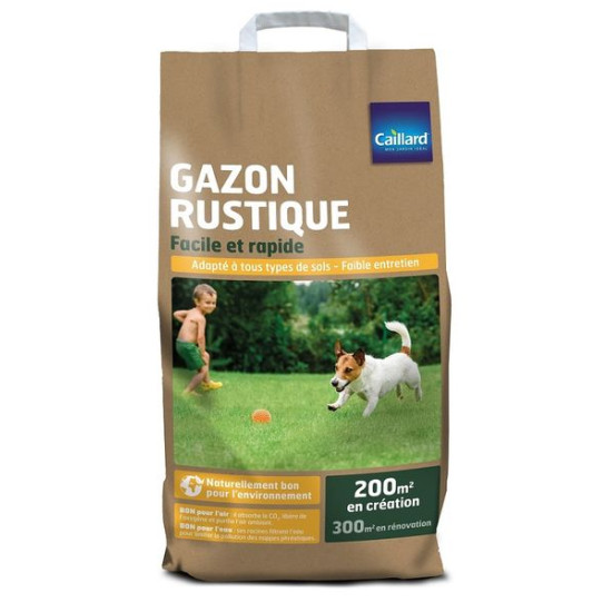 Gazon Rustique Caillard 5kg - Graines de Gazon Résistantes pour Jardin Verdoyant de Caillard - Graines dans Graines de Gazon ...