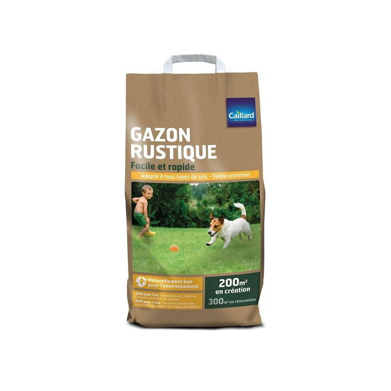 Gazon Rustique Caillard 5kg - Graines de Gazon Résistantes pour Jardin Verdoyant de Caillard - Graines dans Graines de Gazon ...