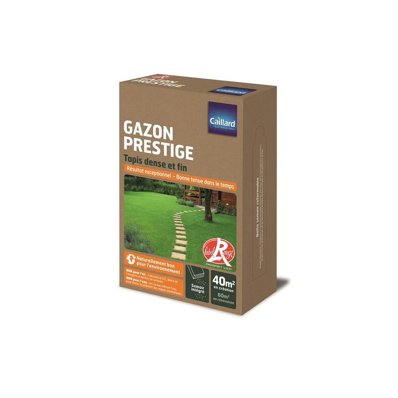 Gazon Prestige Caillard 1kg - Semence de Qualité pour un Jardin Luxueux de Caillard - Graines dans Graines de Gazon - pelouse