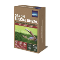 Gazon Spécial Ombre Caillard 1kg - Idéal pour Jardins à Ombre et Zones Sombres de Caillard - Graines dans Graines de Gazon - ...
