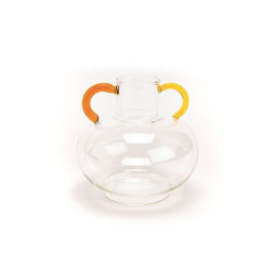 Vase rd deux anses jaune h11.5 de Amadeus- Déco et accessoires dans Vase