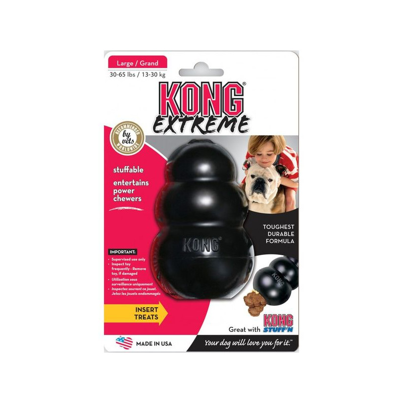 Kong extreme giant xl - 13x9x9cm noir de Laroy - aliments et d'accessoires pour animaux de compagnie dans Jouets pour chiens