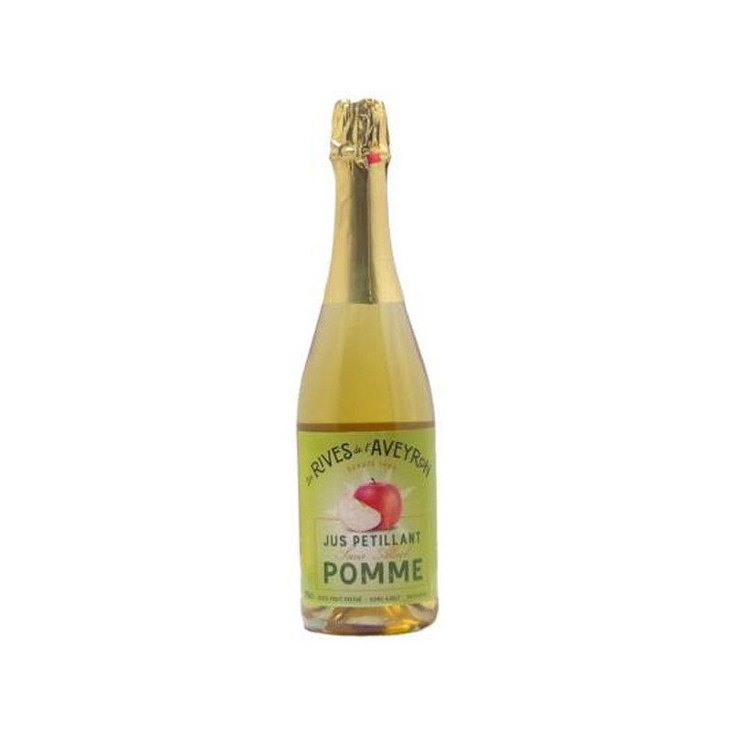 JUS DE POMME PETILLANT 75CL de Les Rives de l'Aveyron dans 🥛 Boissons sans alcools